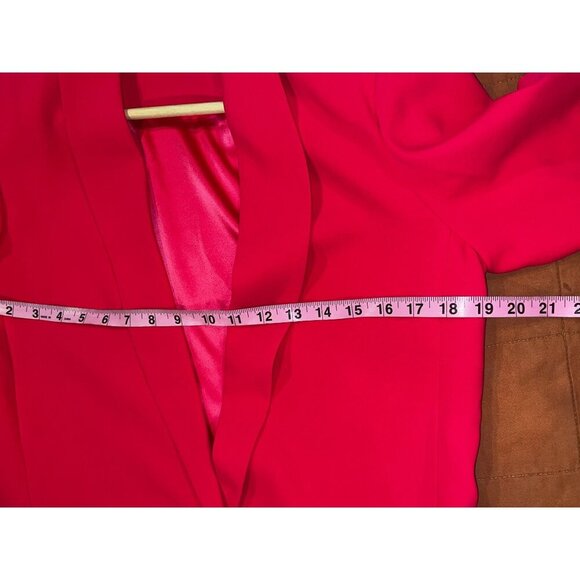 Amanda Uprichard Shawl Collar Blazer in Azalea  womens  Size Medium - Picture 6 of 9